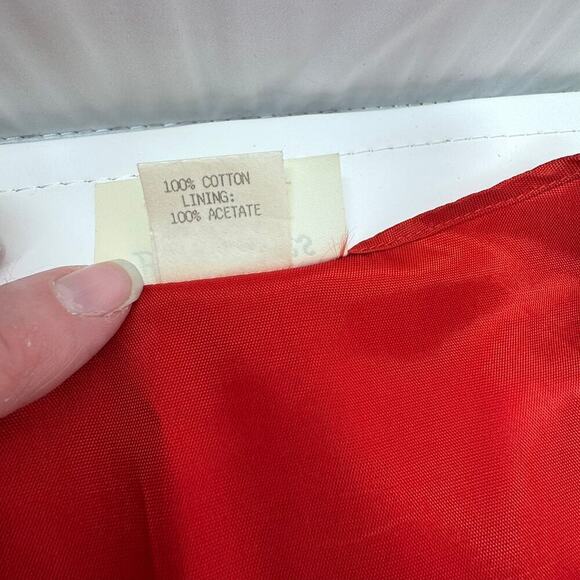 Vintage Blondettes Red White Hearts Valentine's Day Vest OSFM Measures Like Med - Picture 4 of 11